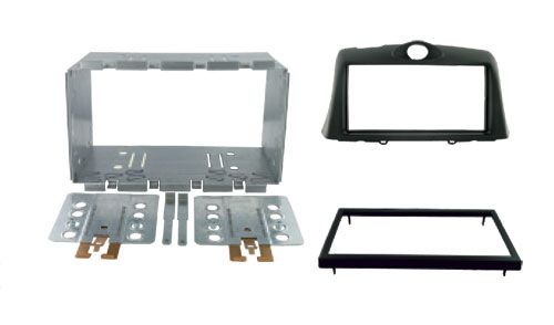 2-DIN frame Toyota Yaris 03-06 met metaal  zwart