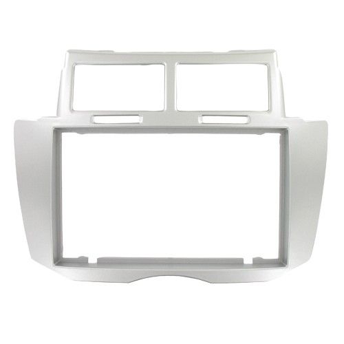 2-DIN frame Toyota Yaris 09-  zilverkleurig