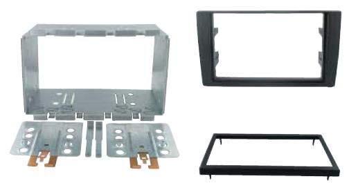 2-DIN frame Audi A4 02-06  zwart