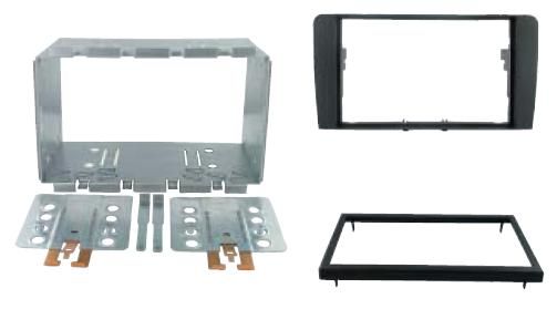 2-DIN frame Audi A3 03-12  zwart