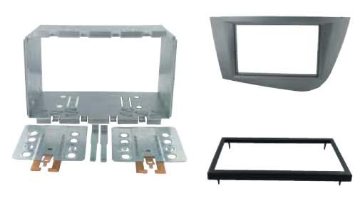 2-DIN frame Seat Leon 05-12 metaal  antraciet