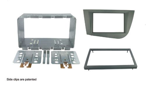 2-DIN frame Seat Leon 08-12 metaal  licht zilverkleurig