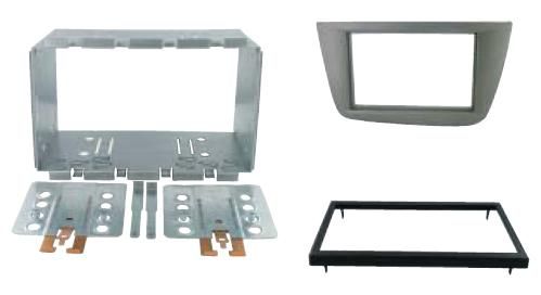 2-DIN frame Seat Altea 04-14  Toledo 05-12  metaal  antracie