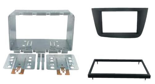 2-DIN frame Seat Altea 04-14  Toledo 05-12  metaal  zwart
