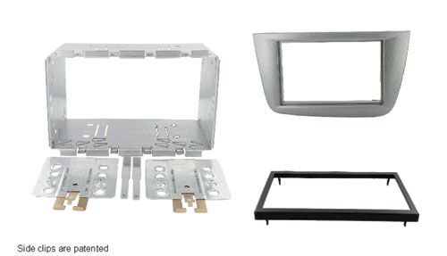 2-DIN frame Seat Altea 04-14  Toledo 05-12  metaal  grijs