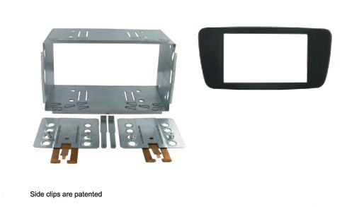 2-DIN frame Seat Ibiza 08-14  Azabache zwart