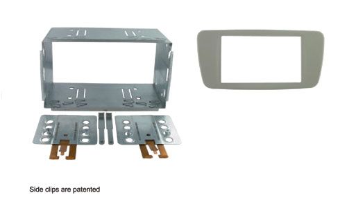 2-DIN frame Seat Ibiza 08-14 Dublin grijs
