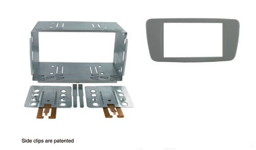 2-DIN frame Seat Ibiza 08-14 Conema grijs