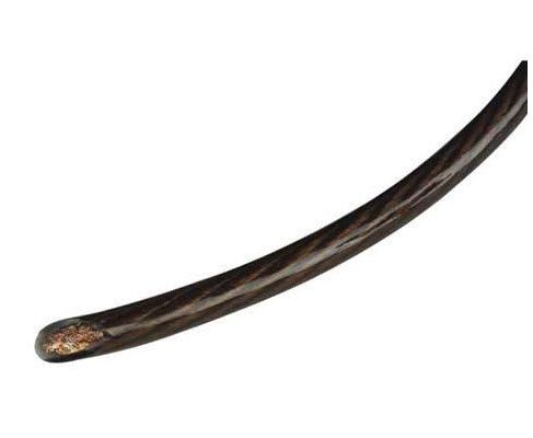 Massa kabel 25mm² 20m zwart/transparant CCA