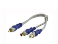 Audio adapterkabel 1x RCA M - 2x RCA F 0.3m Y adapter