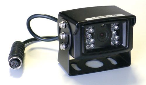 m-use opbouw camera universeel 120° 4 pin NTSC (12V) zwart