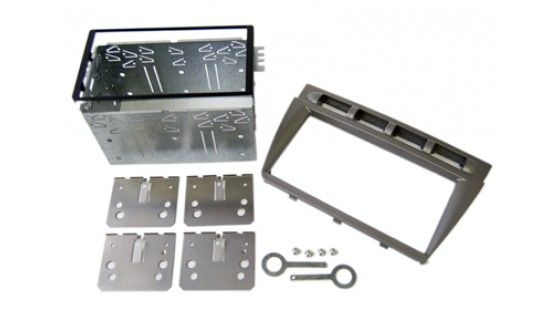 2-DIN frame Kia Picanto 04-08  zilverkleurig