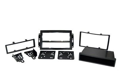 2-DIN frame Chrysler  Dodge  Jeep met bakje multikit  zwart
