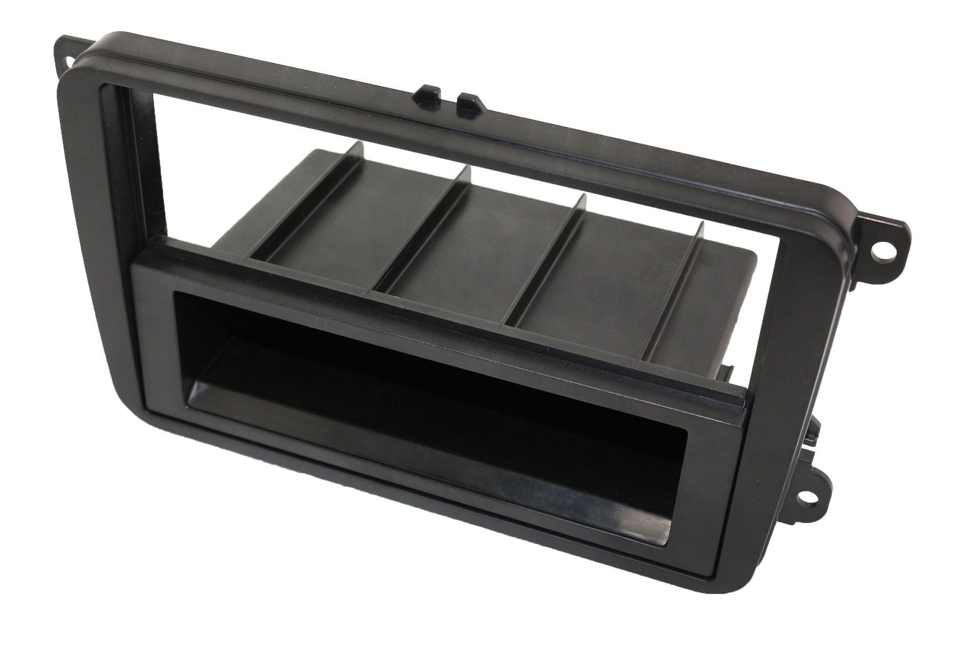 2-DIN frame Skoda  VW Golf 5-6  T5 08-15 met bakje  zwart