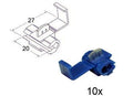 Kabelverbinder blauw 20x27mm 10 stuks