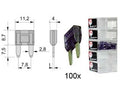 steekzekering MINI 3A VIOLET 100 stuks in een doosje