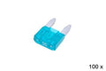 Steekzekering MINI  35A turquoise 100stuks.