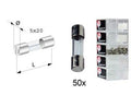 glas zekering rapid type 2A 5x20 mm 50 stuks in een doosje