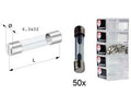 glas zekering rapid type 25A 6x32 mm 50 stuks in een doosje