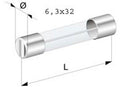 Glaszekering  set 6x32 mm 3 stuks (2A  3A  5A)