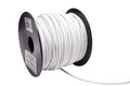 Stroomdraad 1mm² - wit 100m spoel