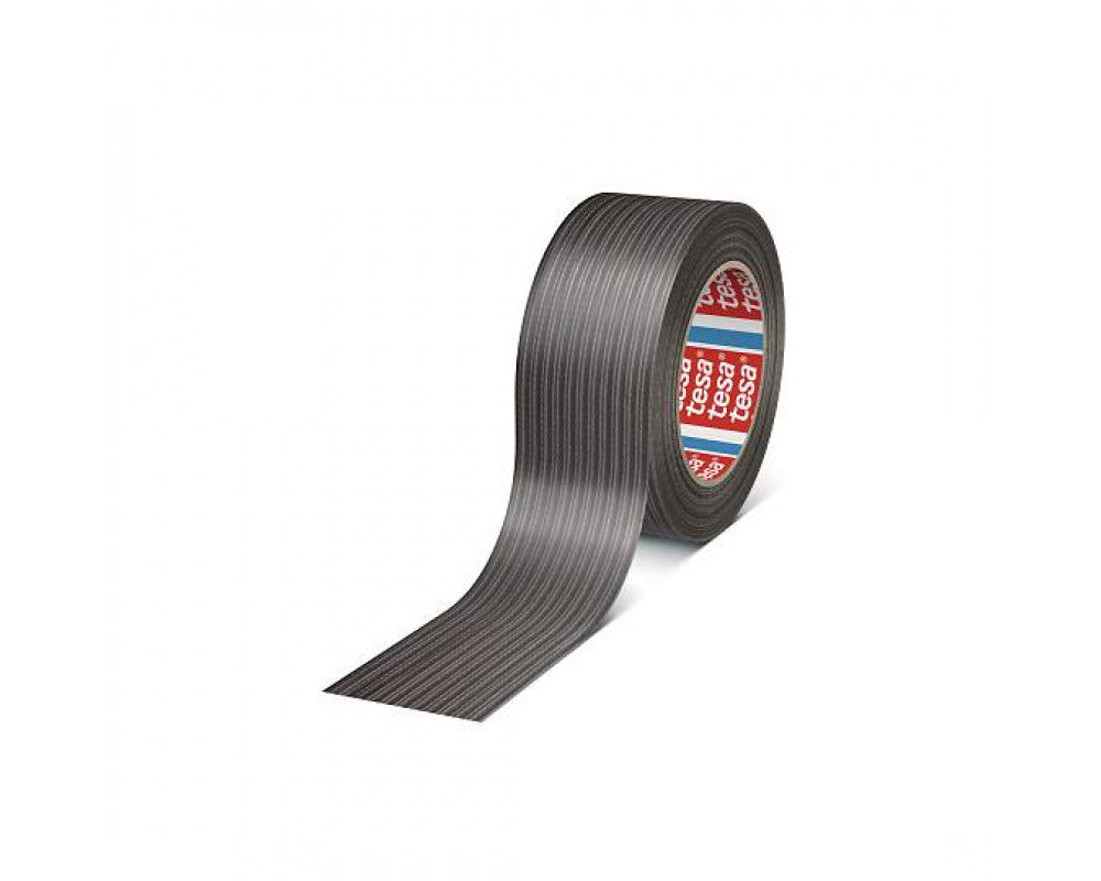 TESA Basic Duct Tape L.25mtr x B. 50mm Zwart (Per 6 Stuks) OP=OP!
